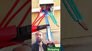 How to Joint the Wires by Stripping them Easily electrical wiring houserewire electrician [upl. by Valentia]