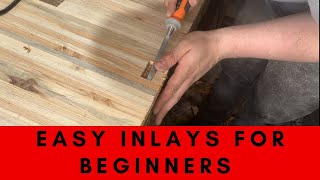 How To Do A Easy Inlay For Beginners  IN ONE TAKE [upl. by Eylhsa]