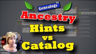 Hints vs Card Catalog on Ancestry [upl. by Onailime]