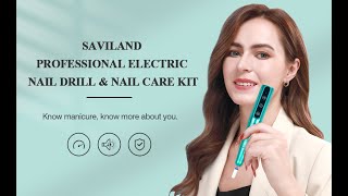 Saviland PORTABLE ELECTRIC NAIL DRILL PROFESSIONAL EFILE NAIL DRILL KIT FOR ACRYLIC  SA0747 [upl. by Louella]