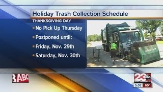 Holiday trash pickup changes schedules [upl. by Eleonora]