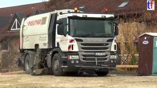 SCANIA P 360 w Faun Viajet 7 Expert Road Sweeper  Kehrmaschine Germany 2014 [upl. by Fates]