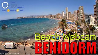 Benidorm Live Beach Cam 🇪🇸 Streamed 6th July 2024 2 [upl. by Lymn]