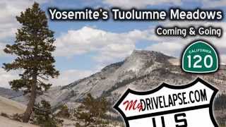 Drive Through Yosemite Tioga Pass Tuolumne Meadows [upl. by Letnuahc]