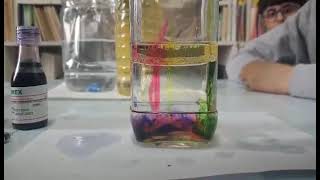 amazing experiment with water oil  effervescent tablet and food coloring quotlearning about densityquot [upl. by Brynn622]