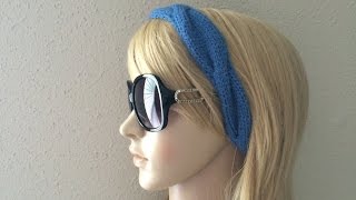 How To Knit A Cable Headband Lilus Handmade Corner Video  10 [upl. by Acisej513]