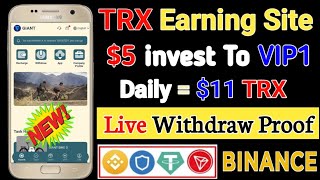 Daily Earn 100 TRX  New USDT income Site 2024  Longterm platform  Make money easily at home [upl. by Eniaj]