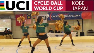 Welcome Ceremony MEET SPORTS presents JSTARS Cheerleaders 2023 UCI Cycleball World Cup in Kobe [upl. by Sillert804]