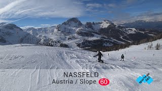 058 Nassfeld – SkiLuuz  Slope 60  Kammabfahrt  Short and black [upl. by Marshall]