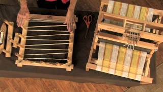 Weaving on the Schacht Table Loom [upl. by Yekram]