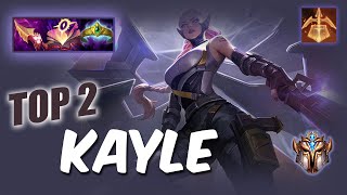 Wild Rift Kayle Top 2 JUNGLE  S11 RUSH Challenger ranked game  build [upl. by Ela767]