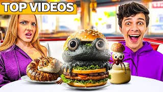 Crazy Food Challenges and Taste Tests  Brent Rivera [upl. by Chaffee]