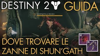 Destiny 2  Dove Trovare Le Zanne di ShunGath Tomba del Mondo  Guida Ombre dal Profondo [upl. by Ayel]