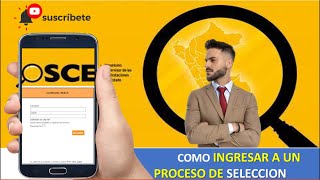 Como ingresar a un proceso de Licitacion SEACE Contrataciones BIENES SERVICIOS Y OBRAS MYPE [upl. by Essy]