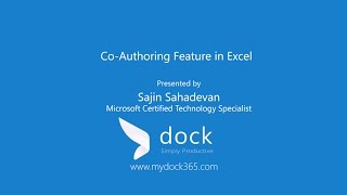 How to CoAuthor in Excel Online for SharePoint [upl. by Grani]