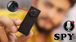 HINDI Best Qulity Button Spy Camera Hidden Video Audio Recording Button camera  New gadgets [upl. by Ilonka]