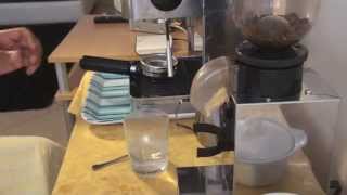 Espresso making using Mini Moka m362 and nemox lux Grinder [upl. by Yklam]