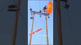 electrical lineman discharge rod shorts electrical youtube viral 😄 [upl. by Aicetal]