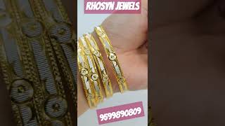 bangleswholesalemarketsadarbazar goldplated 1gramgold delhi mumbai kerala bangles jewelry [upl. by Aevin]