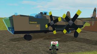 My Diamond Lil B24 liberator Showcase in plane crazy roblox [upl. by Ragse588]