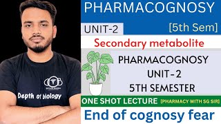 Pharmacognosy 5th sem unit 2  Secondary metabolite  biosources  therapeutic uses pharmacognosy [upl. by Ellehs952]