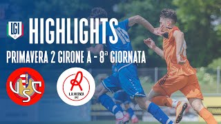 Highlights CremoneseVicenza Primavera 2 8 giornata stagione 202324 [upl. by Eldnik]