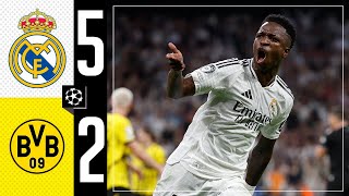 HIGHLIGHTS  Real Madrid 52 Borussia Dortmund  Champions League 202425 [upl. by Randal]