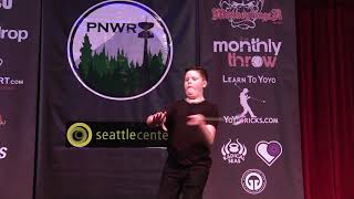 Evan Martinson  Novice Open  1st Place  PNWR 2018  Presented by Yoyo Contest Central [upl. by Enelyahs]