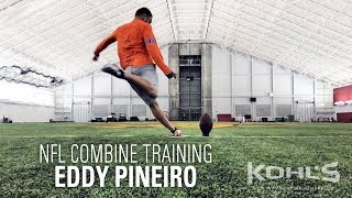 Eddy Pineiro  NFL Combine Kicker Training  Kohls Kicking Camps [upl. by Nashom19]