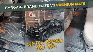 Premium Car Mats Vs Bargain Brand  Lexus GX460  Weathertech Mats [upl. by Shannan]