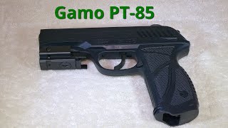 Gamo PT85 CO2 Pellet Pistol  Table Top Review 4K [upl. by Esinart181]