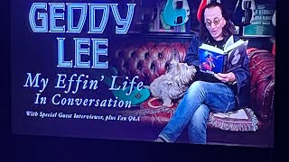 Geddy Lee shares on My effin’ life Live audience question and answer Part 2 [upl. by Dud]