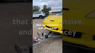 Using door mats instead of expensive rock guards for towing mudflap towing innovation [upl. by Cherice]