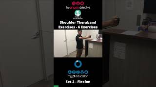 Shoulder Theraband Exercises  3 sets of 5 reps  Basic 6 TB xs  Vertical [upl. by Schmeltzer]