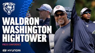 Waldron Washington Hightower share excitement for Week 1 matchup vs Titans  Chicago Bears [upl. by Aihsercal]