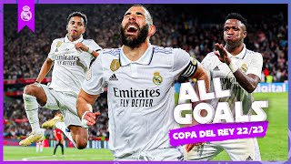 Every Copa del Rey goal 202223  Benzema Rodrygo Vini Jr amp Real Madrids 20th title [upl. by Shea]