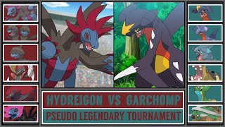 HYREIGON vs GARCHOMP  Pseudo Legendary Pokémon Tournament Battle 2 [upl. by Heater]