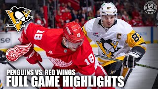 Pittsburgh Penguins vs Detroit Red Wings  Full Game Highlights  NHL on ESPN [upl. by Daisey605]