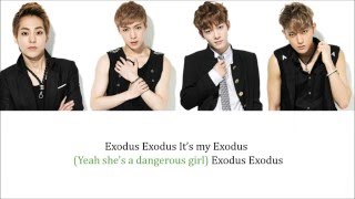 Lyrics EXOM  EXODUS 逃脫 PinyinChinese COLOR CODED [upl. by Atinra]