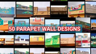 50 Parapet Wall Designs IdeaSmall House Elevation Designs [upl. by Ainel]