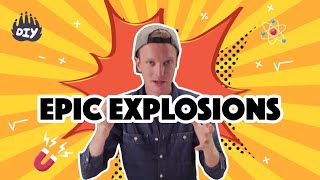 How to make Epic Explosions at home  Easy science experiments for kids  doitwithdiy [upl. by Kenn652]