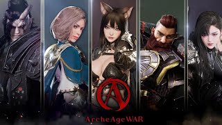 ArcheAge War All Classes Weapon Skill Preview [upl. by Nary26]