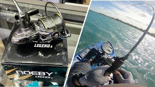 Ep13 Dropshot with the Noeby Legend Reel at Pt Aux Cannonier Fishing Beach Mauritius [upl. by Lodge594]