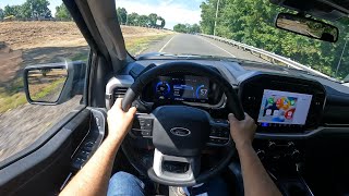 ELECTRIC F150 2022 Ford Lighting POV Drive [upl. by Wistrup464]