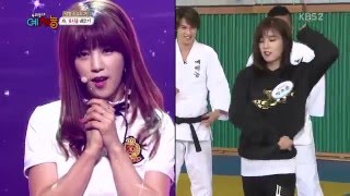 Chorong amp Yuju Self Defence techniques [upl. by Frances]