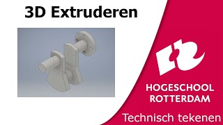 Technisch Tekenen  3D Modeleren Extrude [upl. by Sida113]