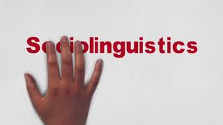 Sociolinguistics Definitions and examples summary s5 [upl. by Idurt]