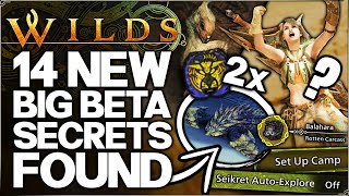 Monster Hunter Wilds Beta  14 Secrets amp INSANE Details You Missed  DOUBLE REY DAU HUNT amp More [upl. by Barrada]