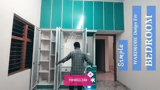 Simple Wardrobe Designs For Bedroom  Aluminum Fabrication Work [upl. by Valma]