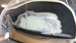 Repair car body BMW X1  Prep work with putty amp filler [upl. by Assina]